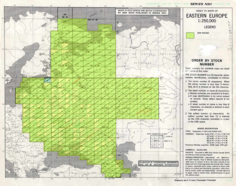Full map index, and DETAIL of  historic Lithuanian-area maps reproduced to the right.