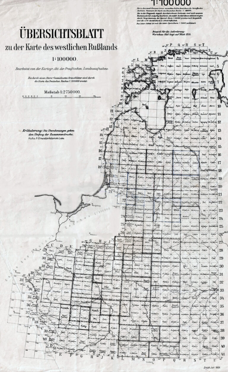 "Karte des westlichen Russlands"