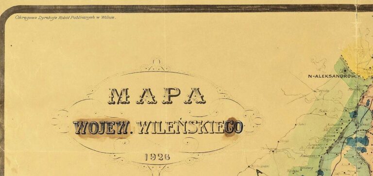 "Mapa Wojew. Wilenskiego,"