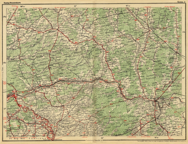 "Dunlop Automobil Strassenkarte von Deutschland,"