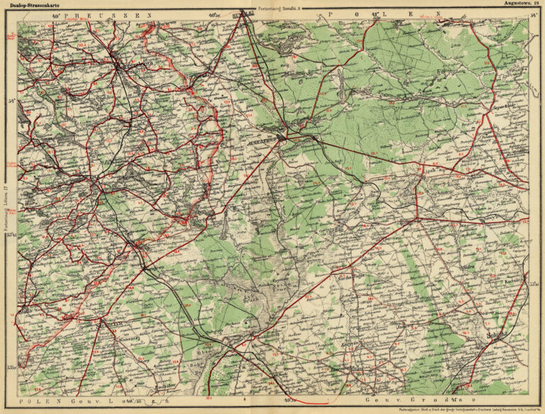 "Dunlop Automobil Strassenkarte von Deutschland,"