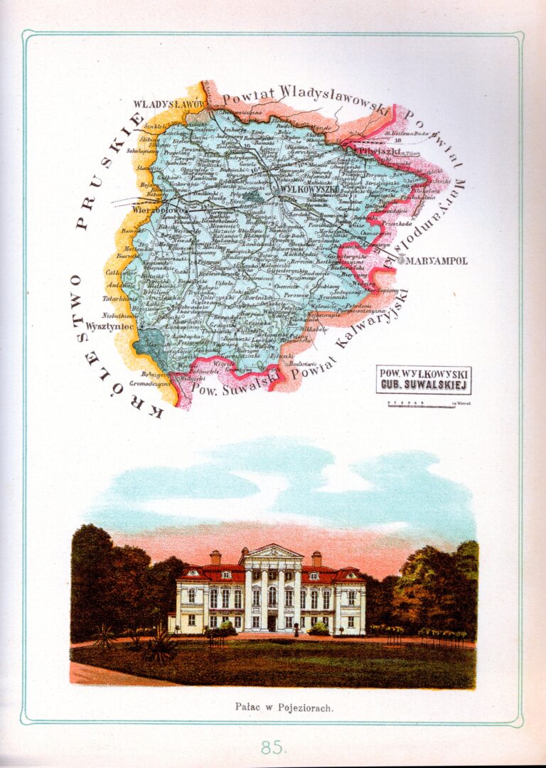 "Atlas geograficzny ilustrowany Królestwa Polskiego": Page 85 Wylkowyski p.