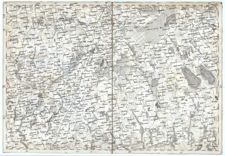 L1 Kalvaria. "Ubersichtsblatt zu G.D. REYMANN'S topographischer Special-Karte von CENTRAL EUROPA."