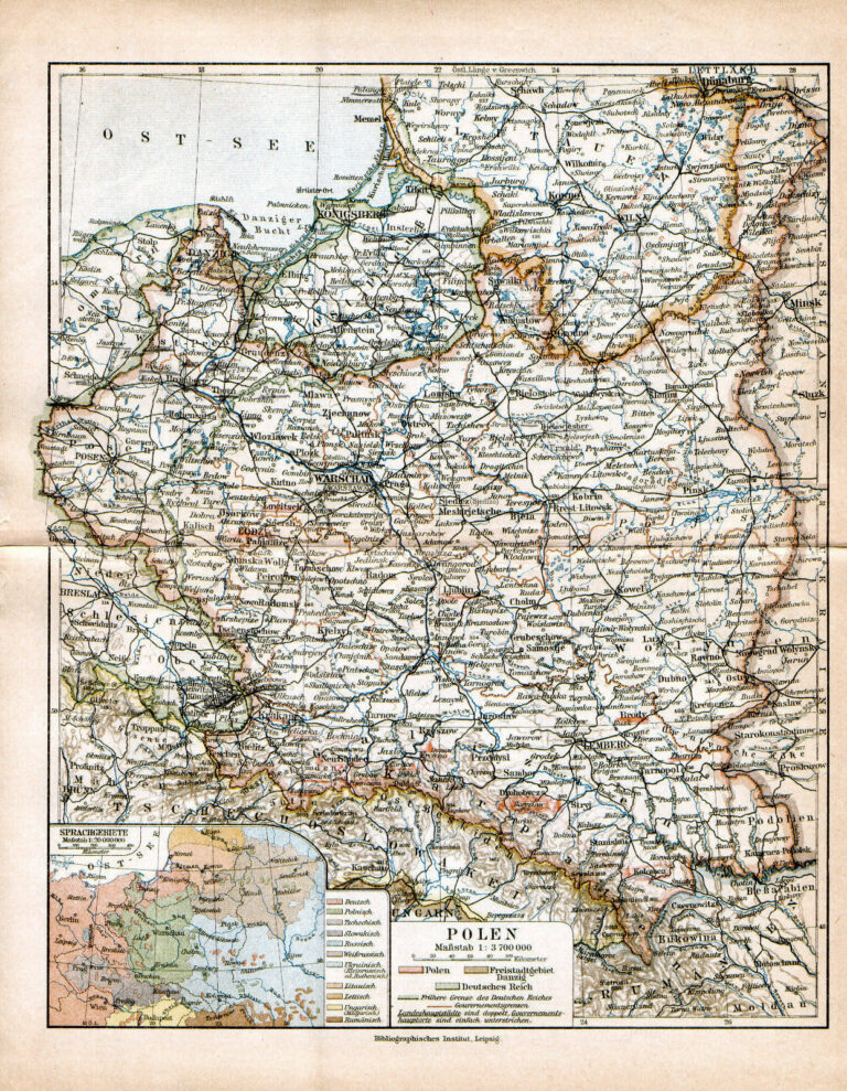 POLEN, 1921 – Lithuanian Maps