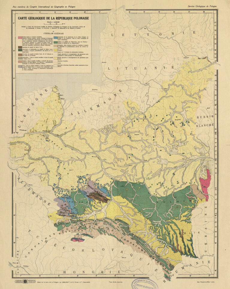 "Carte géolo- gique de la République Polonaise,"
