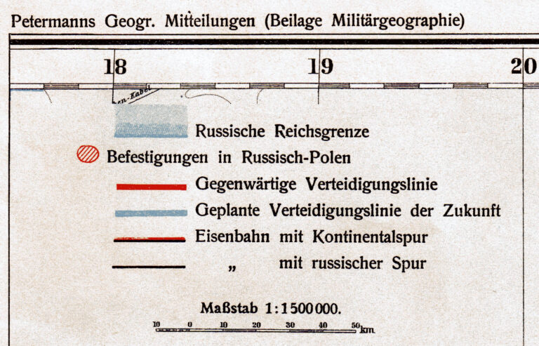 "Die Befestigungen in Russisch-Polen."