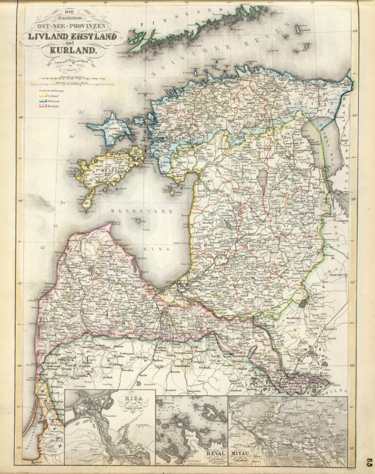 "DIE Russichen OST-SEE - PROVINZEN LIVLAND EHSTLAND und KURLAND,"