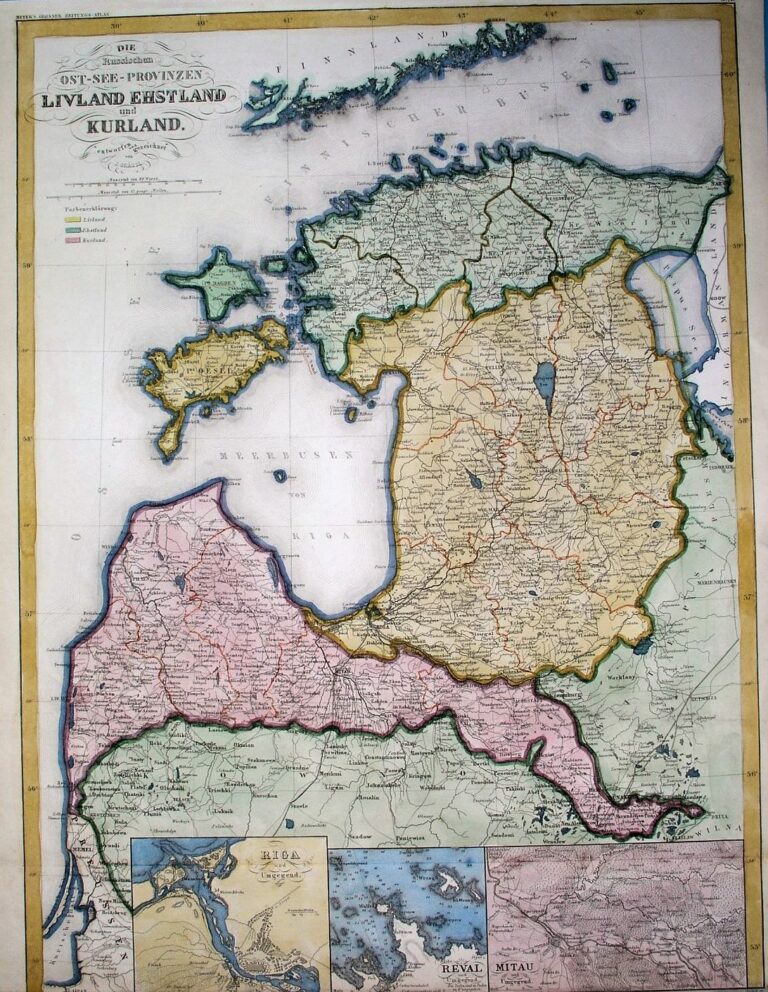 "DIE Russichen OST-SEE - PROVINZEN LIVLAND EHSTLAND und KURLAND,"