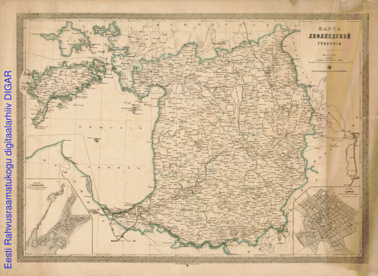 "Карта Лифляндской губернии"