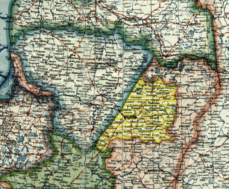 "Mapa Polski w granicach obec nych podziałem"