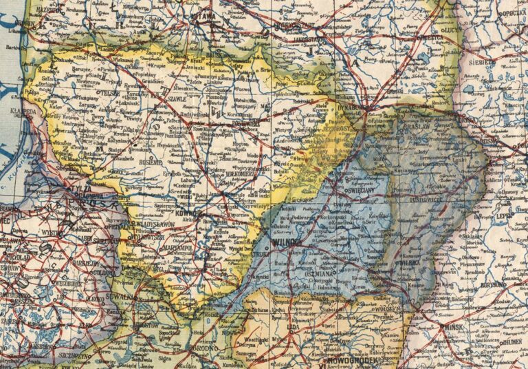 "Mapa Polski w granicach obec nych podziałem"