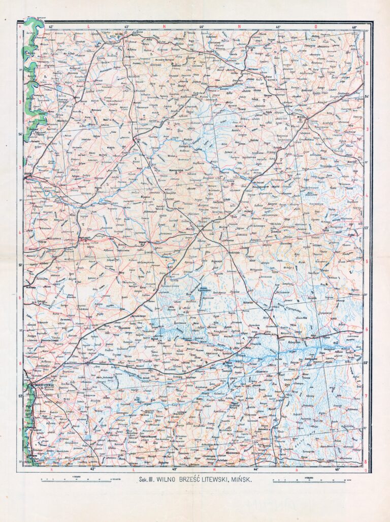 "Sekt. III WILNO BRZESC LITEWSKI MINSK,"