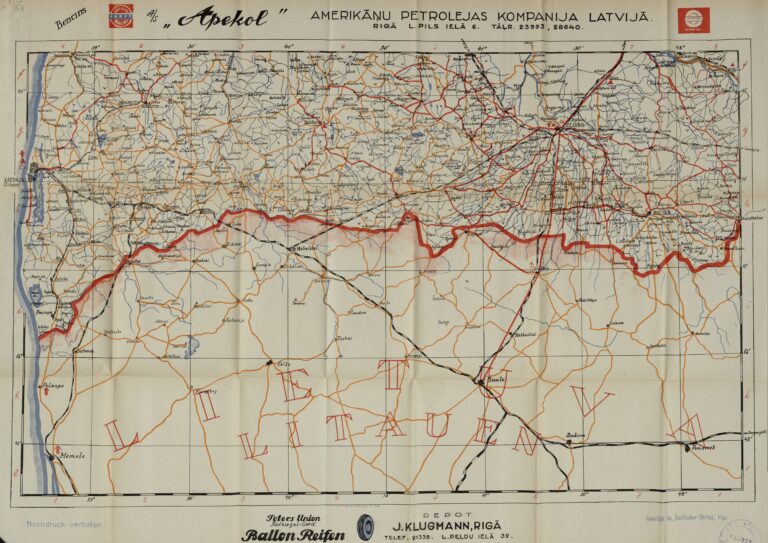 "Latvijas Satiksmes Ceļu Karte 1,2, 3, 4,"
