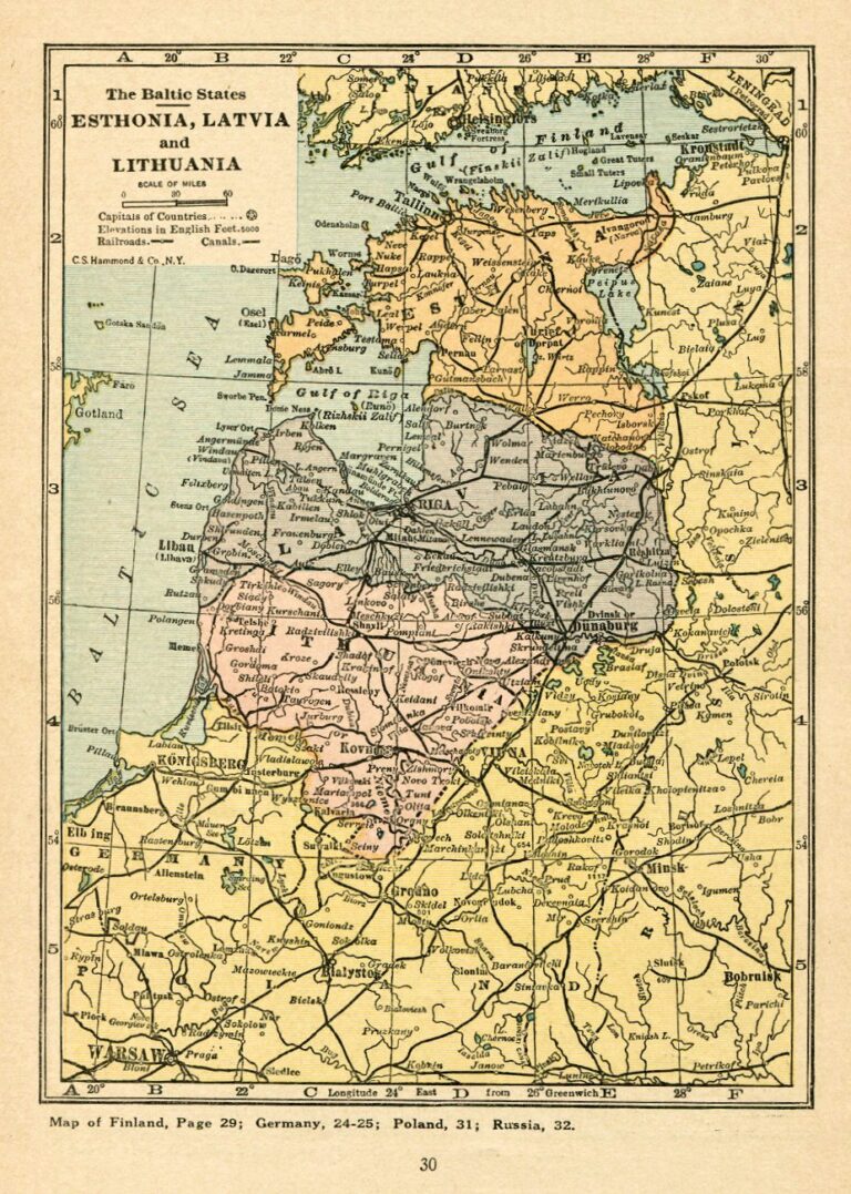 "The Baltic States. ESTHONIA, LATVIA, LITHUANIA."