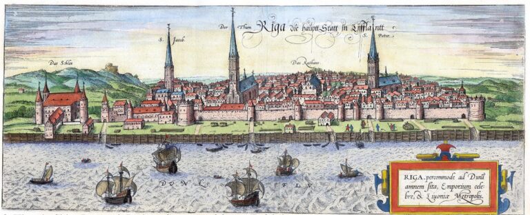 "Riga, Percommode ad Duna Amnem Sita, Emporium Celebre, et Livoniae Metropolis,”
