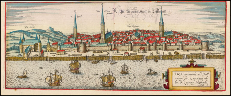 "Riga, Percommode ad Duna Amnem Sita, Emporium Celebre, et Livoniae Metropolis,”