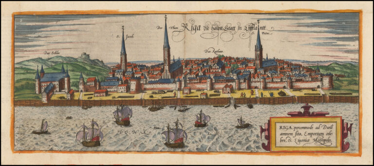 "Riga, Percommode ad Duna Amnem Sita, Emporium Celebre, et Livoniae Metropolis,”