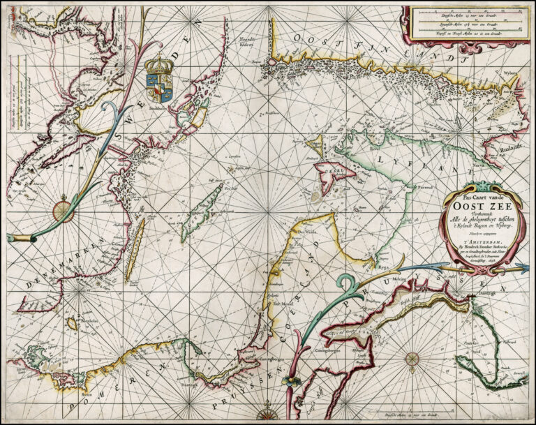 "Pas-Caart van de Oost Zee..,"