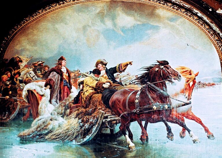 "The Crossing of the Curonian Lagoon, 1679."