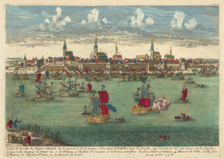 "Profil de la ville de Riga, Capitale de la province de Livonie..,"