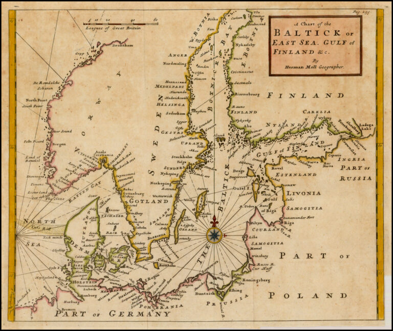 "A Chart of the Baltick or East Sea. Gulf of Finland &c."