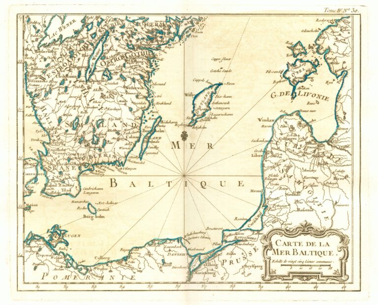 "Carte de la Mer Baltique,"