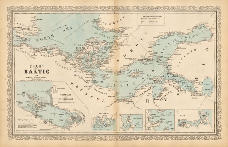"Chart of the Baltic From Admiralty & Russian Surveys,"