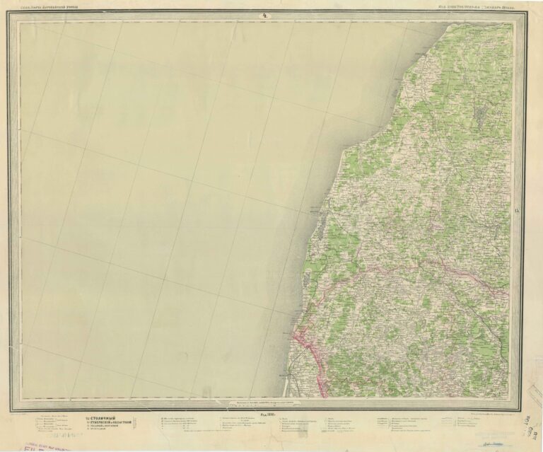 Специальная карта европейской России. 004 Лиепая (Liepāja); Мемель (Memel)