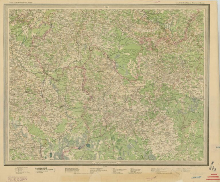 "Спец.карта европейской России №14"