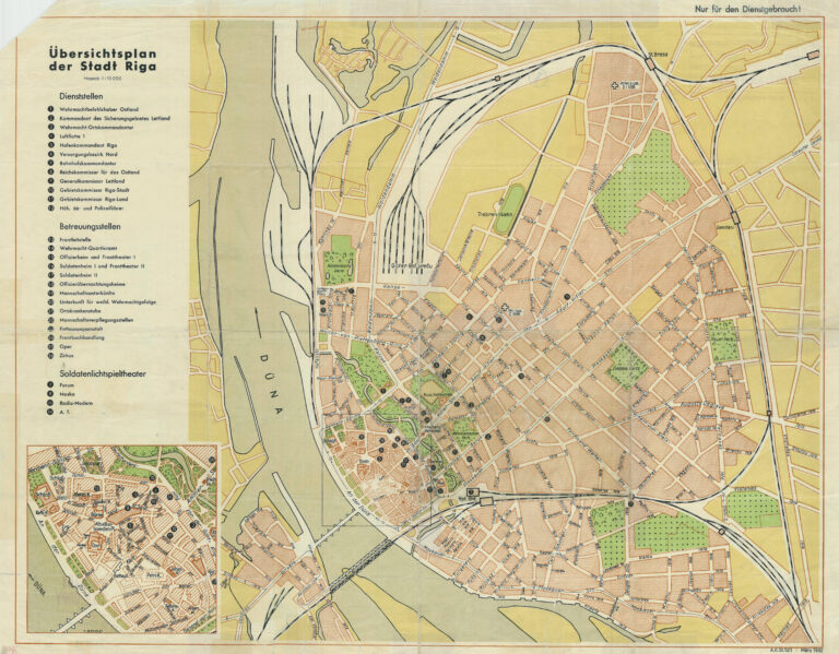 "Übersichtsplan der Stadt Riga."