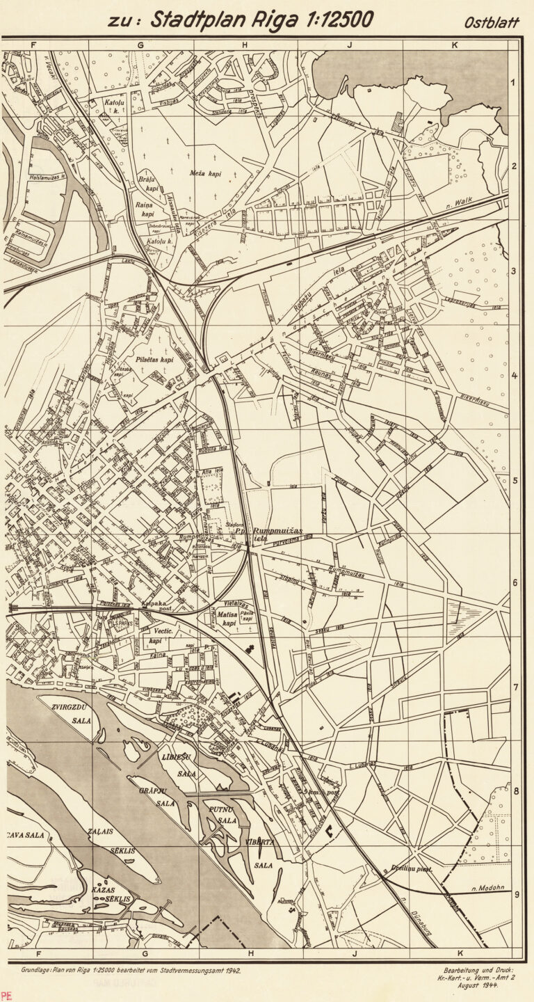 "STADTPLAN RIGA - OSTBLATT"