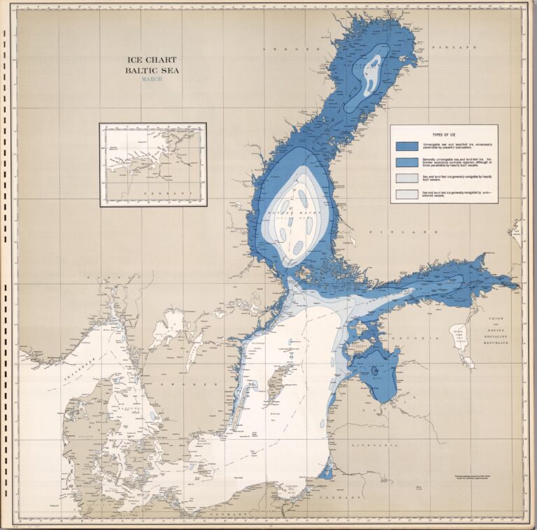 "Ice Chart, Baltic Sea, March,"
