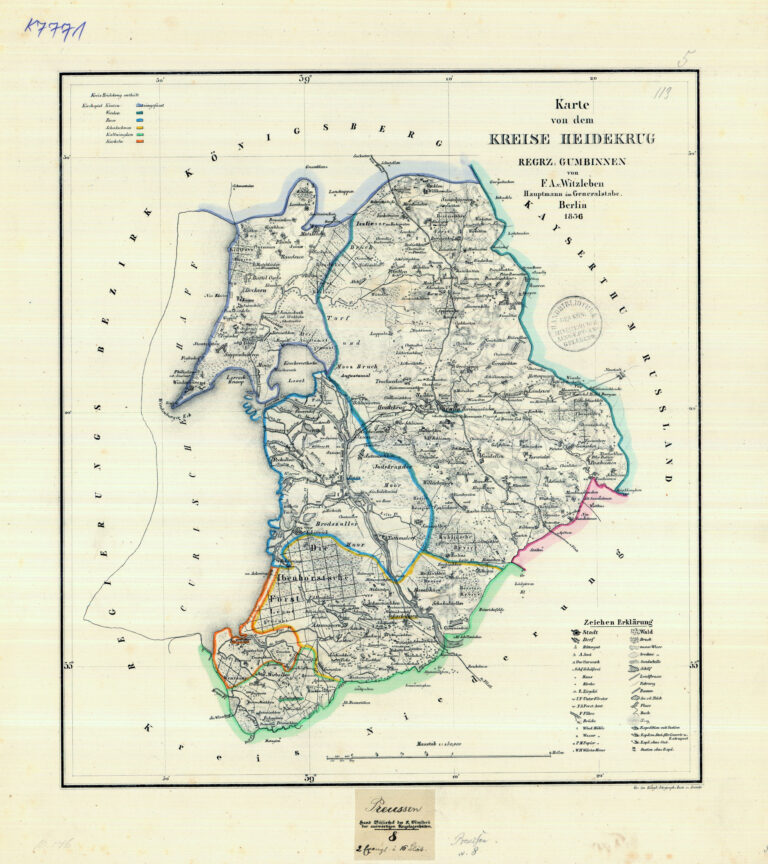 1836. Kreise Heidekrug