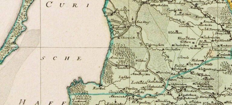 "Regnum Borussiæ episcopatus Warmiensis, palatinatus Mariaeburgensis et CULMENSIS cum TERRITORIO DANTSICANO et ichnographia urbis REGIOMANTIS Ausp. Acad. Reg. Scient. Ber. N.p. 1763,"