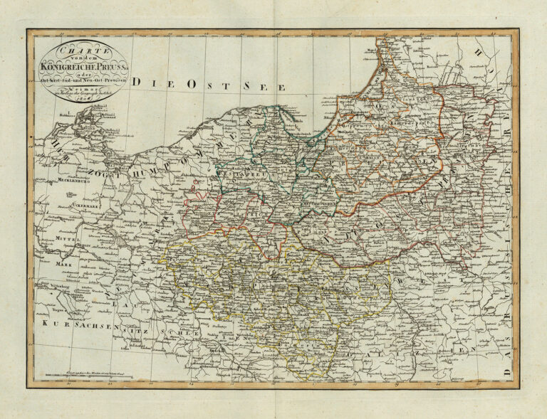 "Charte von dem Königreiche Preuss en Ost-West-Süd-und Neu-Ost-Preußen,"