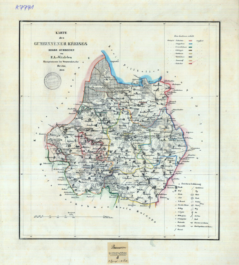 1839. Kreise Gumbinnen