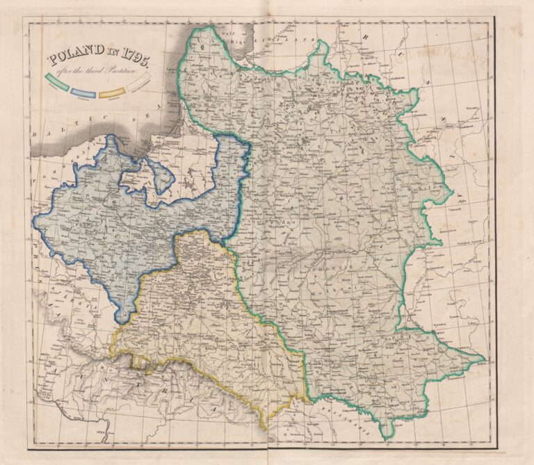 "POLAND in 1795, after the third Partition,"
