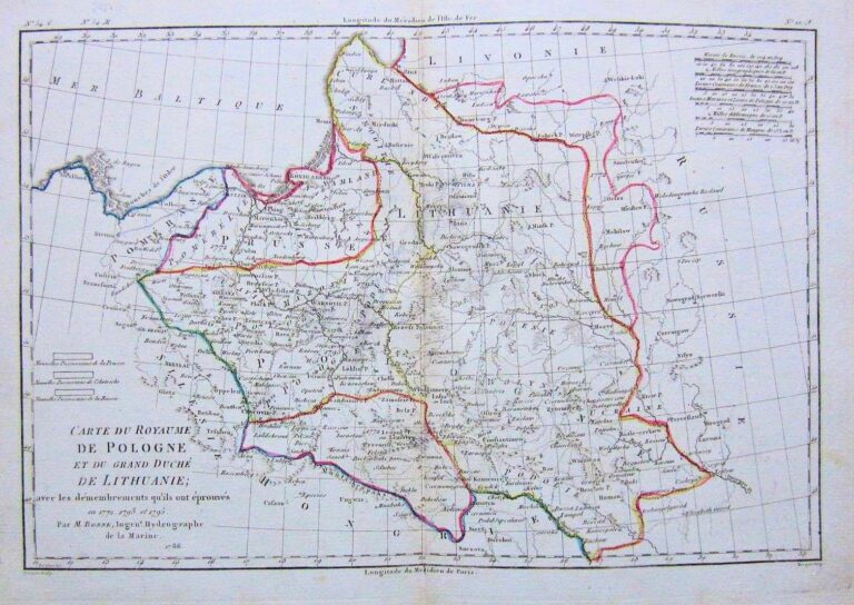 "Carte du Royaume de Pologne et du Grand Duche de Lithuanie," (1772-1795)