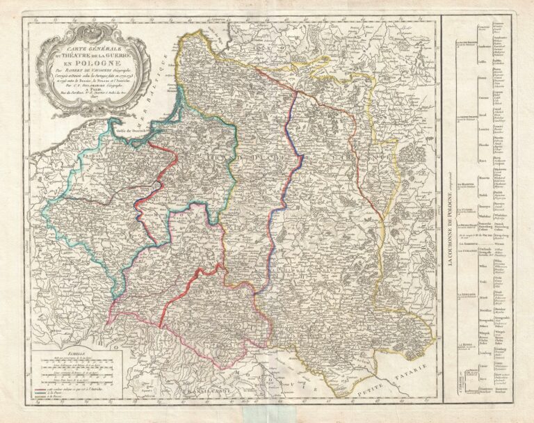 Carte generale du theatre de la guerre en Pologne (1772-1795)