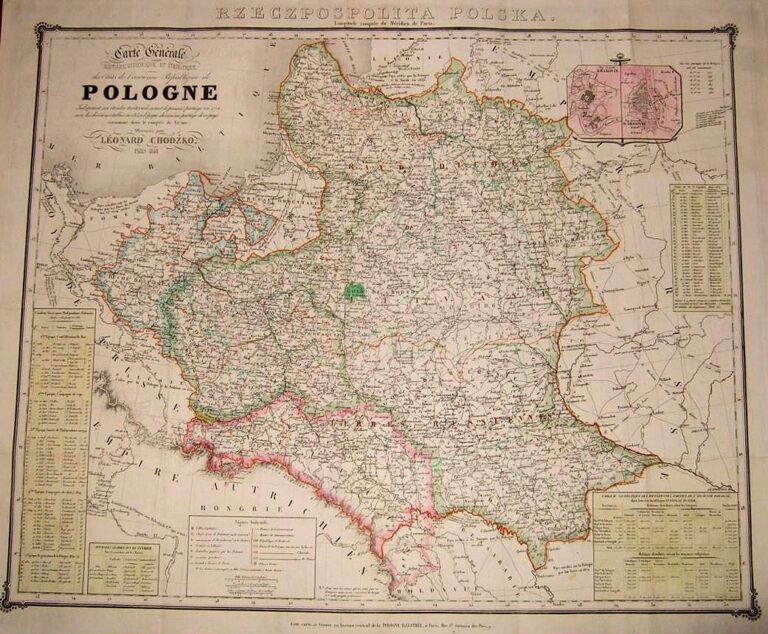 "Carte Generale ROUTIERE HISTORIQUE EY STATISTIQUE des Etats de l'ancienne Republique de POLOGNE ...," (1772)