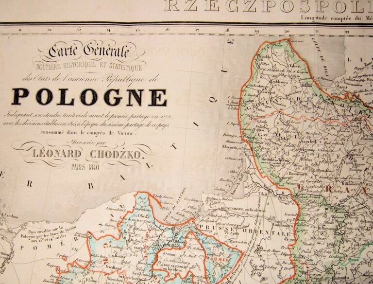 "Carte Generale ROUTIERE HISTORIQUE EY STATISTIQUE des Etats de l'ancienne Republique de POLOGNE ...," (1772)