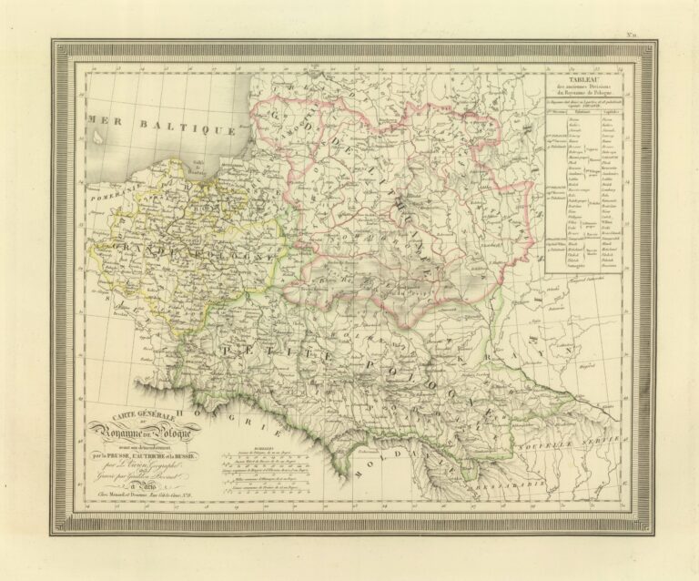 "Carte générale du Royaume de Pologne: avant son démembrement par la Prusse, l'Autriche et la Russie,”