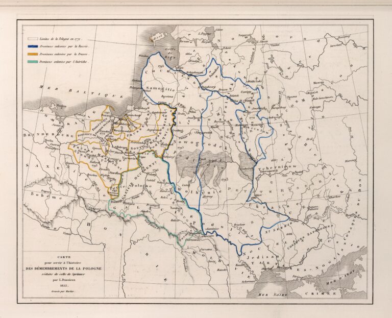 Carte pour servir a l'histoire de la des Demembrements de la Pologne (1772-1795)