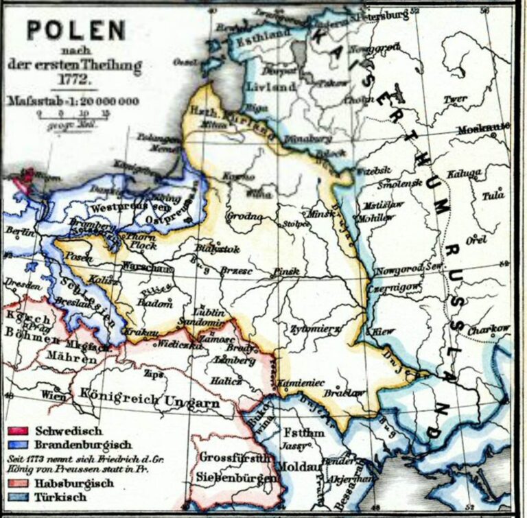 "POLEN nach der ersten, zweiten und dritten Theilung,"