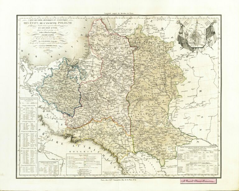 "Das Land der Polen vor seiner ersten Theilung von1772 und im gegenwärtigen Stande seit 1815,"