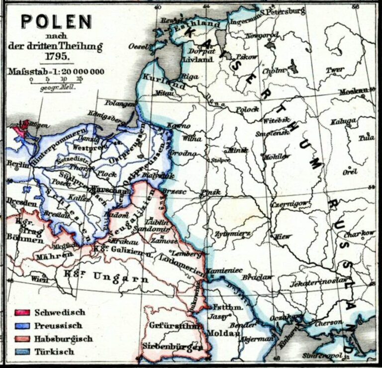 "POLEN nach der ersten, zweiten und dritten Theilung,"