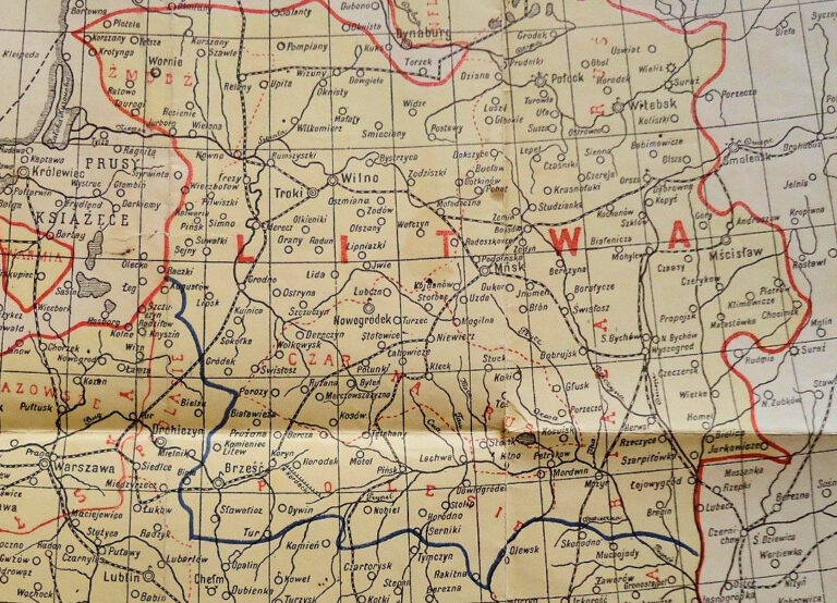 "Mapa Polski w granicach z. r. 1772..."