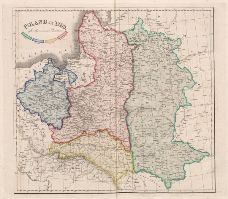 "POLAND in 1793, after the second Partition,"