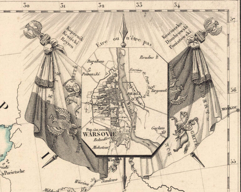 "Carte routière, historique et statistique des Etats de l'ancienne Pologne...et son état actuel depuis son dernier partage en 1815."