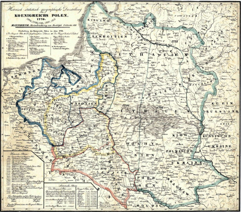 "Historisch- statistisch-geographische Darstellung des Koenigreichs Polen, 1770. 1773, 1793, 1795, 1807, 1815,"
